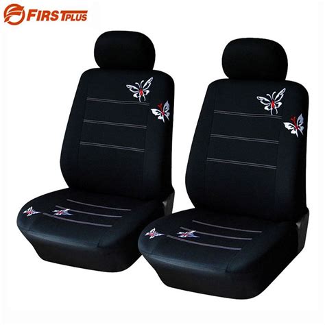 car styling butterfly embroidered seat cover elastic protection car front chair protector