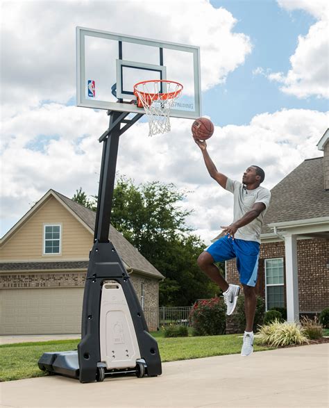 Spalding The Beast 54 Glass Portable Basketball Hoop System