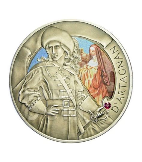 Three Musketeers Athos Porthos Aramis D Artagnan 4 Silver Coin Set Zirconia Belarus 2009