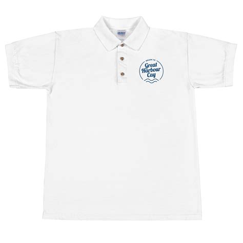 Filtro inteligente para dar aparênci развернуть. Escape to Great Harbour Cay Embroidered Polo Shirt - White ...