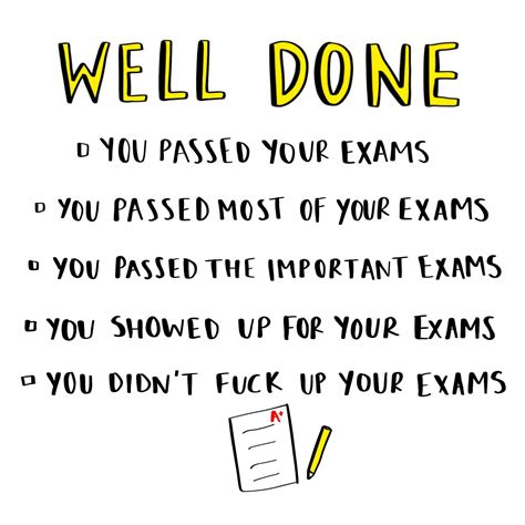 Exam Pass Card You Passed Your Exams Well Done In Your Exams Etsy