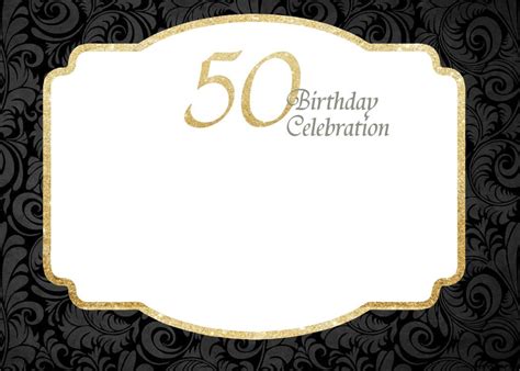 Free Printable 50th Birthday Invitations Template Birthday Invitation