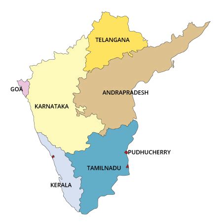 Tamil Nadu And Karnataka Map : Tamil Nadu Travel Map Tamil ...