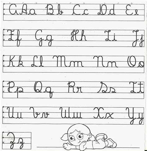 Alfabeto En Cursiva Para Imprimir ~ Letras Cursiva Hamkriskar