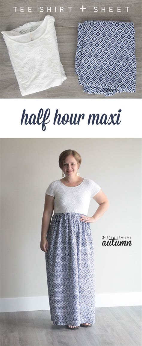 Easy Maxi Dress Women Tee Sheet How To Sew Tshirt Gathered Skirt 5 Diy