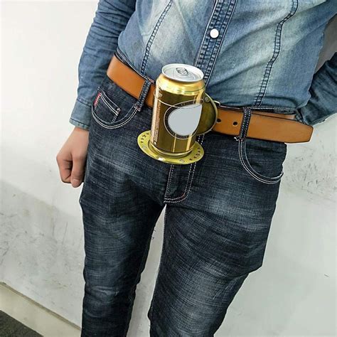 Water Bottle Belt Clip Holder Beer Head Belt Cans Buckle Cup Holder On