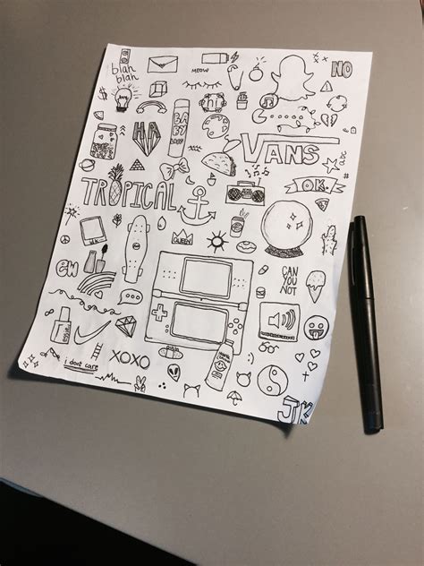 Aesthetic Mini Doodles 🔆🤪 ️🌊 Got Bored In Class Growrishub