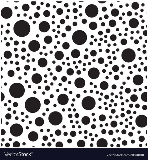 Black Dots Circle Pattern Background Image Vector Image