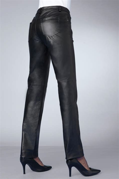 genuine leather straight leg pants unique and bold women s clothing from metrostyle 109 99