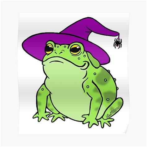 Halloween Toad Poster For Sale By Sharkbait83 Redbubble