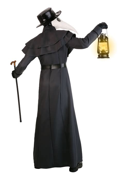 The clothing worn by plague doctors was intended to protect them from airborne diseases during outbreaks of the bubonic plague in europe. Classic Plague Doctor Costume for Adults