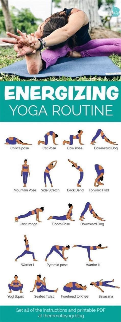 Free Printable Pdf Energizing Morning Yoga Routine This Quick