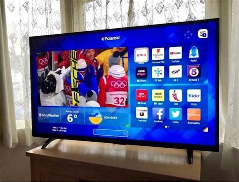43 Inch Smart Full Hd Polaroid Led Tv With Remote And Stand In