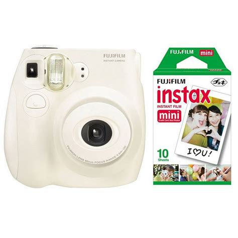 Fujifilm Instax Mini 7s Instant Camera With 10 Pack Film White