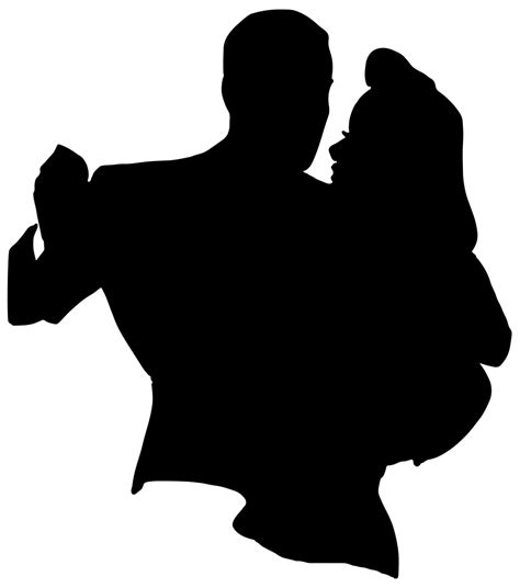 Onlinelabels Clip Art Retro Dancing Couple Silhouette