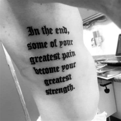 Other popular fonts used in tattoos include: 50 Old English Tattoos For Men - Retro Font Ink Design Ideas