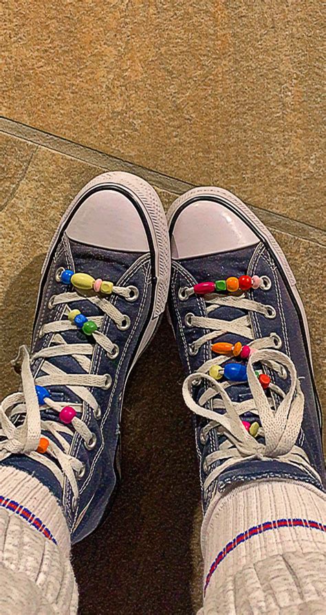 Chucks Beads Shoelaces Converse Rouge Cute Converse Red Converse