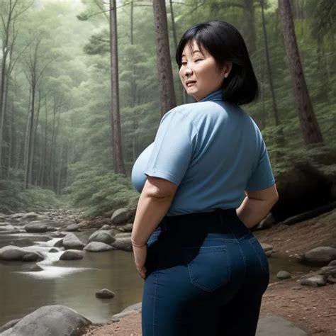 Hd Photo Big Booty Middle Aged Asian Woman In Pose Showing