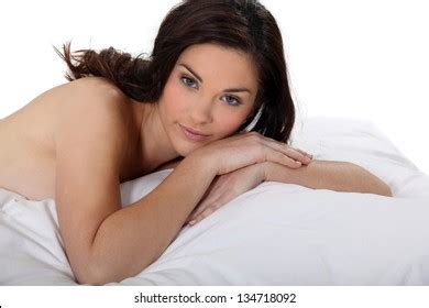 Portrait Nude Woman Lying On Bed Stock Photo Shutterstock