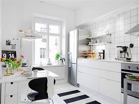 Una cocina pequeña debe estar más organizada si cabe que una cocina donde hay espacio para todo. Inredningshjälpen » En fin liten etta
