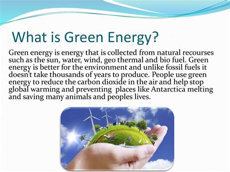 What Is Green Energy How Does It Reduce Pollution Examples