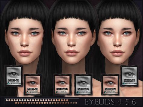 Remussirions Eyelids 4 5 6 Set Sims 4 Sims Sims 4 Decades Challenge