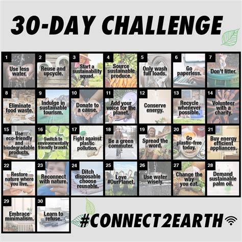 30 Day Challenge Connect2earth