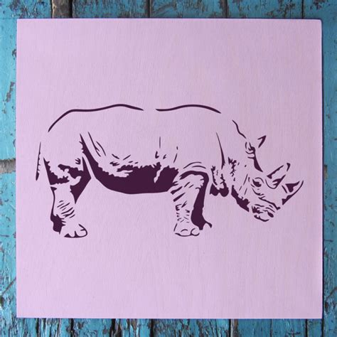 Rhino Stencil Small 575″x6″ Stencil 1
