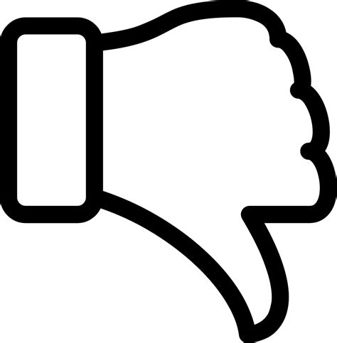 Thumbs Down Comments - Thumbs Down Vector Png Clipart ...