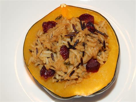 Wild Rice And Cranberry Stuffed Acorn Squash Vegcharlotte