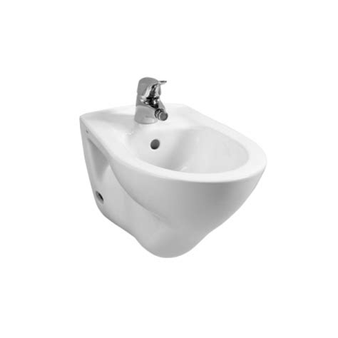 Sanitari Sospesi Wc E Bidet In Ceramica Bianco Con Sedile Copriwc