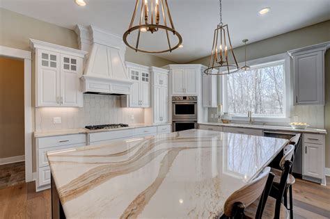 Beautiful Cambria Countertops In Brittanicca Gold Kitchen