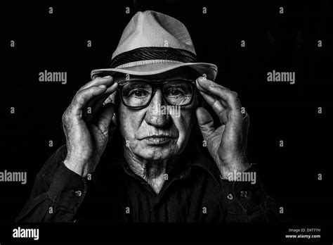 Artistic Portrait Old Man Glasses High Resolution Stock Photography And