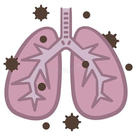 Pneumonia Infection Medical Concept As Human Lungs Infected By Virus