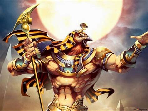 Ancient Egyptian God Horus Hd Wallpaper Download