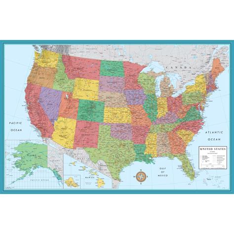 Rmc X United States Wall Map Signature Series Wall Map Poster