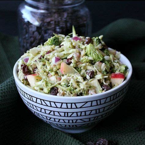 You can also slice up the stems and add them to the salad. Vegan Apple Broccoli Salad | Recipe | Vegan recipes ...