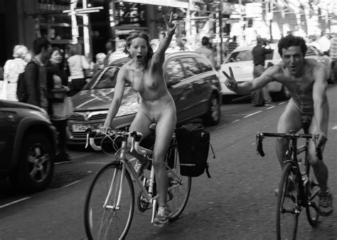 Skinny Posh Blonde 2013 London WNBR World Naked Bike Ride Porn
