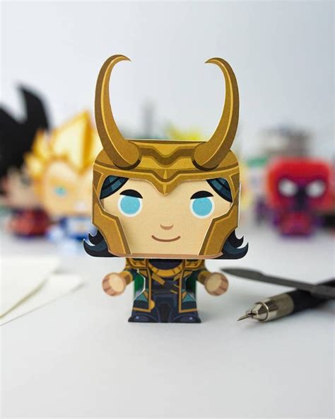 Starting A New Set Of Posts With Loki From Avengers Papercraft