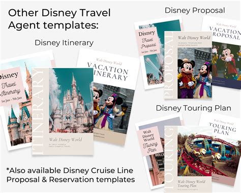 Wdw Vacation Itinerary Template For Travel Agent Wdw Itinerary Wdw