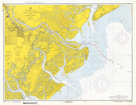Tybee Island - Savannah River Map 1970 | Savannah map, Historical maps