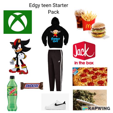 Modern Edgy Teen Starter Pack Rstarterpacks Starter Packs Know