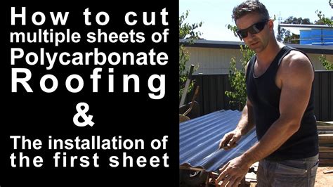 How To Cut Multiple Sheets Of Polycarbonate Roofing Youtube