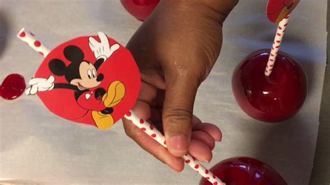 Mickey Mouse Inspired Red Candy Apples Youtube