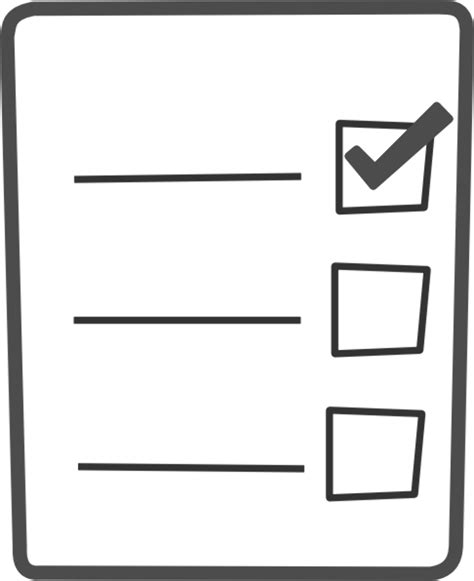 Download High Quality Checklist Clipart Blank Transparent Png Images