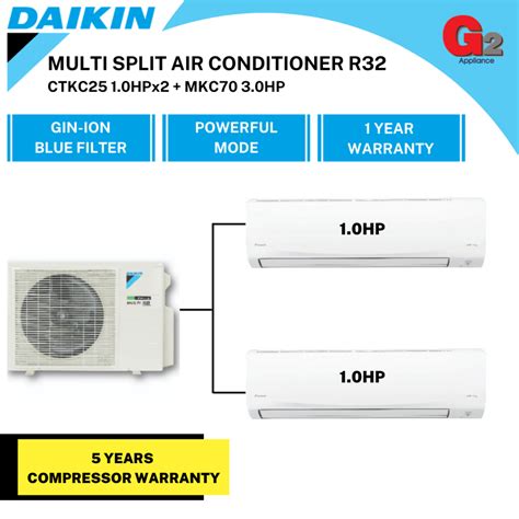 Daikin Multi Split Air Cond Inverter R Mkc Rvm Hp Unit
