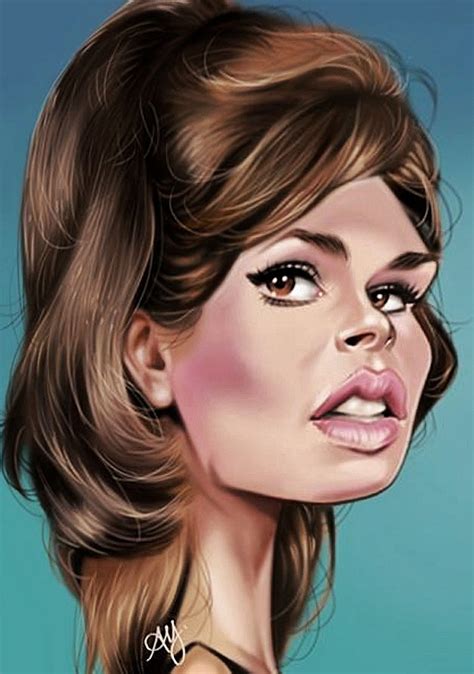 Raquel Welch Rachel Welch Caricature Funny Caricatures