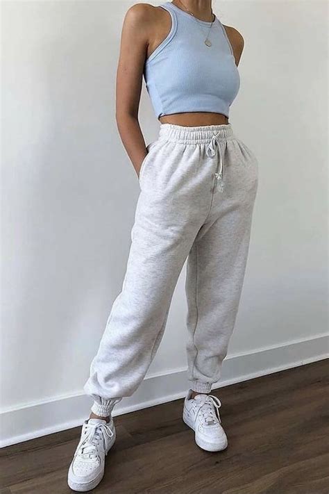 20 Cute Outfit Ideas For Teenagers In 2021 Cute Sweatpants Outfit