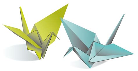 Origami Paper Crane Transparent Png And Svg Vector Transparent