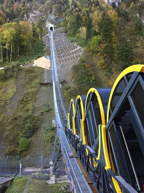 Worlds Steepest Mountainside Railway Opens In The Majestic Swiss Alps